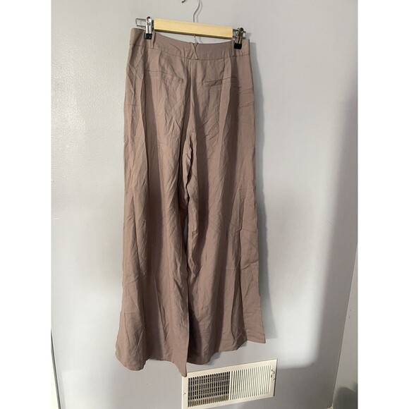 Bar III Women's Striped Wide Leg Pants camel Small - Picture 3 of 5